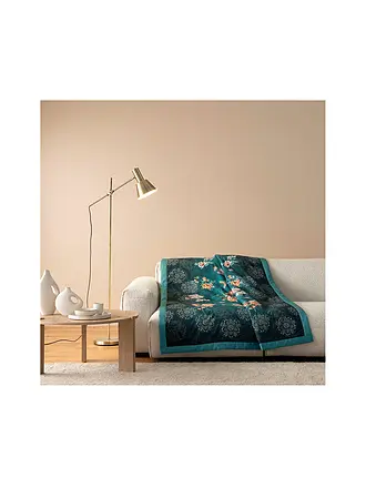 BASSETTI | Tagesdecke - Plaid 135x190cm ESPERIDI Petrol | 
